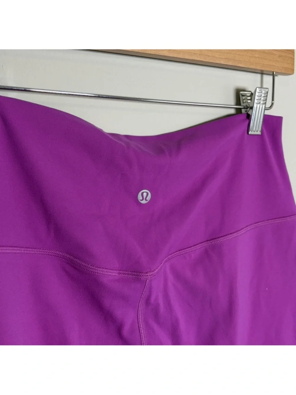 Lululemon Align High Rise Short 8 inch Vivid Plum Stretch Yoga Sz 12 NEW